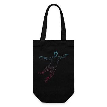 handball handballspieler handballer - Geschenkbeutel für Flaschen - Schwarz - Vorne