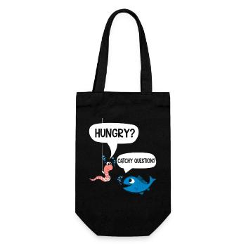 Drôle de dicton Pêcheur Dictons drôle Pêche drôle - Sac à bouteille - noir - Devant