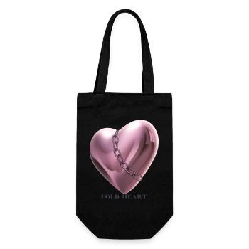 Cold heart 3D avec collier rosé et retour coldheart - Sac à bouteille - noir - Devant