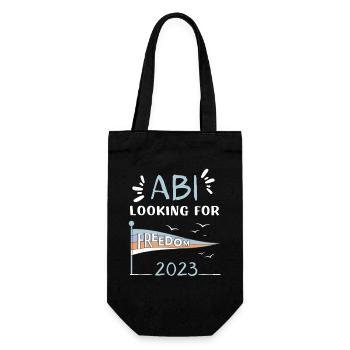 ABI looking for freedom - Geschenkbeutel für Flaschen - Schwarz - Vorne