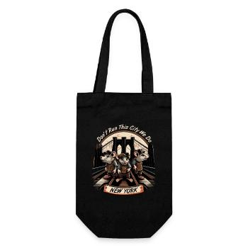 New York City Brooklyn Bridge Rat Plague - Gift Bag for Bottles - black - Front