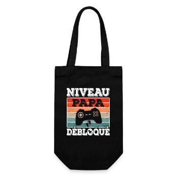 Futur Papa Annonce Grossesse Niveau Papa Débloqué - Sac à bouteille - noir - Devant