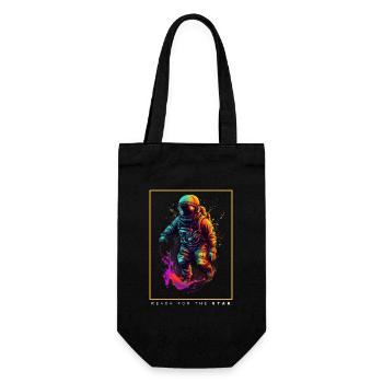 Astronaute abstrait coloré dans un cadeau spatial - Sac à bouteille - noir - Devant