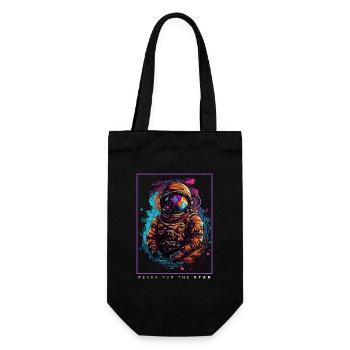 Astronaute abstrait coloré dans un cadeau spatial - Sac à bouteille - noir - Devant