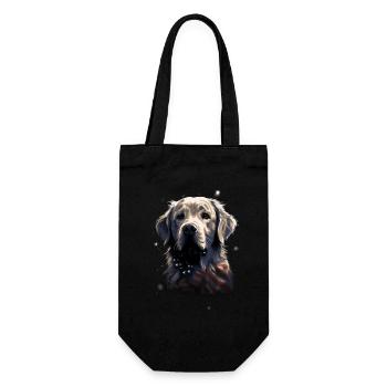 Chien Drapeau américain d’un fier amoureux des chiens - Sac à bouteille - noir - Devant