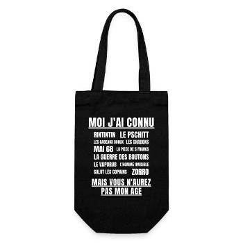anniversaire, anniversaire humour, retraité - Sac à bouteille - noir - Devant
