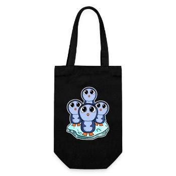 Pingouins - Sac à bouteille - noir - Devant