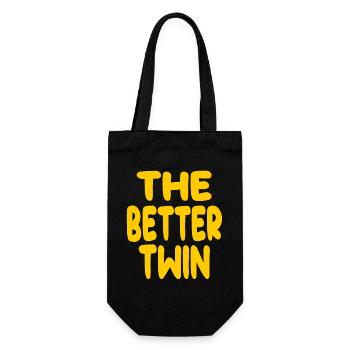 Je suis le plus beau jumeau - Sac à bouteille - noir - Devant