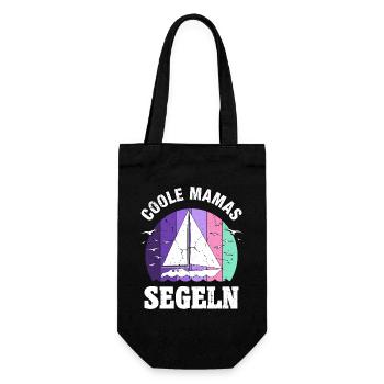Segeln Segelboot beste Mama Muttertag Geschenk - Geschenkbeutel für Flaschen - Schwarz - Vorne