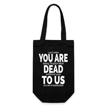 Je n’arrive pas à croire que tu pars - Sac à bouteille - noir - Devant