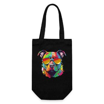 Zar the pit bull - Gift Bag for Bottles - black - Front
