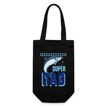SUPER PAPAS PÊCHEUR - Sac à bouteille - noir - Devant