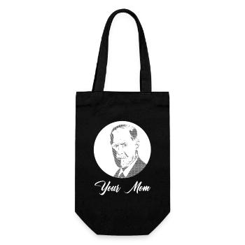 Your Mom - Geschenkbeutel für Flaschen - Schwarz - Vorne