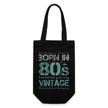 the eighties 80s 80s - Gift Bag for Bottles - black - Front