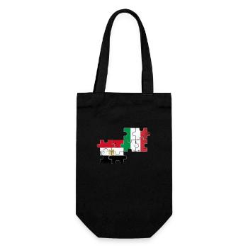 Egypt Italy Flag Italian Egyptians - Gift Bag for Bottles - black - Front