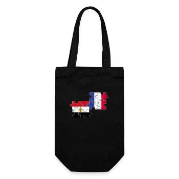 Egypt France Flag French Egyptians - Gift Bag for Bottles - black - Front