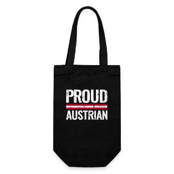 Fier autrichien Autriche Drapeau autrichien - Sac à bouteille - noir - Devant