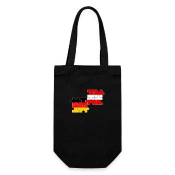 Autriche Allemagne Drapeau Allemand Autrichien - Sac à bouteille - noir - Devant