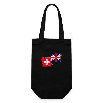 Suisse Drapeau du Royaume-Uni Suisse britannique - Sac à bouteille - noir - Devant