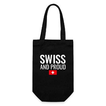 Suisse et fière Suisse Drapeau suisse - Sac à bouteille - noir - Devant
