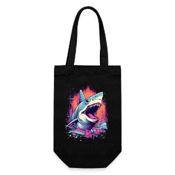 Fleur de requin Oceanographe Plongeur Cadeau - Sac à bouteille - noir - Devant