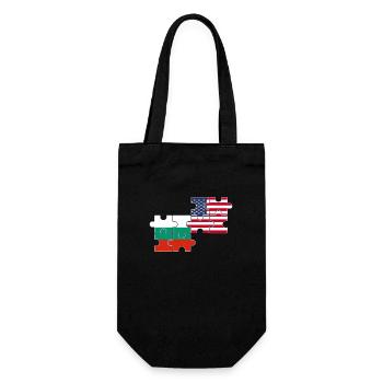 Bulgarie États-Unis Drapeau Américain Bulgare - Sac à bouteille - noir - Devant