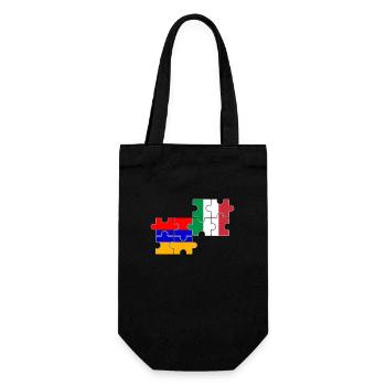 Armenia Italy Flag Armenia - Gift Bag for Bottles - black - Front