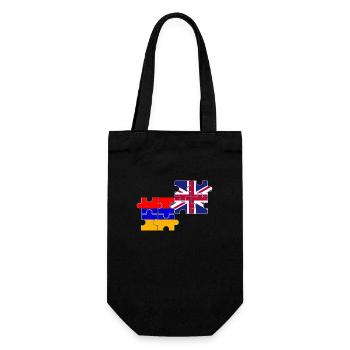 Arménie Drapeau du Royaume-Uni Arménien britannique - Sac à bouteille - noir - Devant