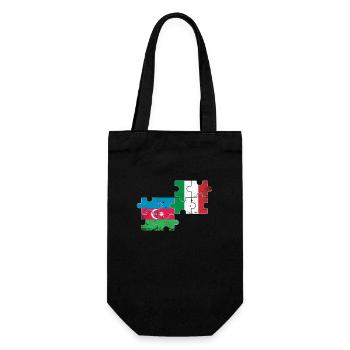 Azerbaïdjan Italie Drapeau Azerbaïdjanais - Sac à bouteille - noir - Devant