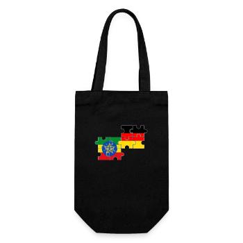 Ethiopia Germany Flag Ethiopian - Gift Bag for Bottles - black - Front