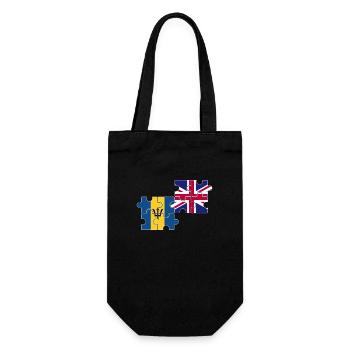 Barbados UK Flag British Barbados - Gift Bag for Bottles - black - Front