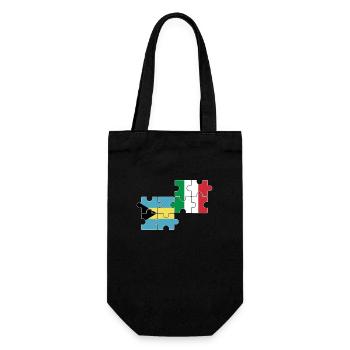 Bahamas Italy Flag Italian Bahamaer - Gift Bag for Bottles - black - Front