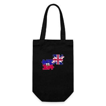 Haïti Drapeau du Royaume-Uni Haïtien britannique - Sac à bouteille - noir - Devant