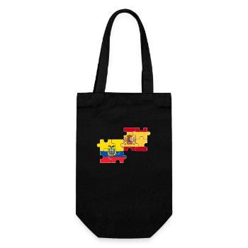 Equateur Espagne Drapeau Espagnols Équatoriens - Sac à bouteille - noir - Devant
