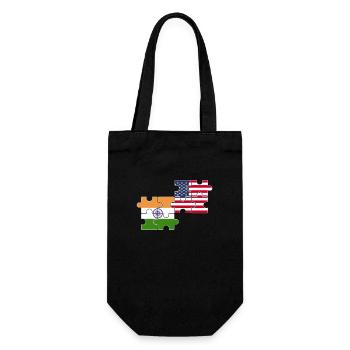 Inde États-Unis Drapeau Indien d’Amérique - Sac à bouteille - noir - Devant