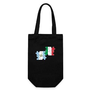 Guatemala Italie Drapeau Italien Guatémaltèque - Sac à bouteille - noir - Devant