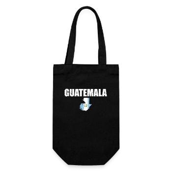 Guatemala Vintage Carte Drapeau guatémaltèque - Sac à bouteille - noir - Devant