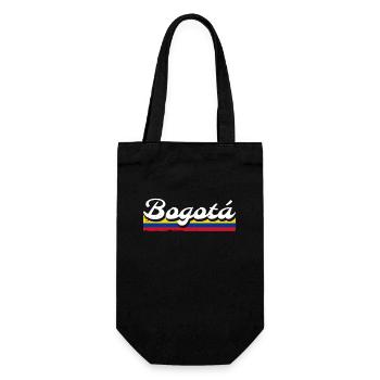 Bogotá Vintage Colombia Flag Colombian - Gift Bag for Bottles - black - Front