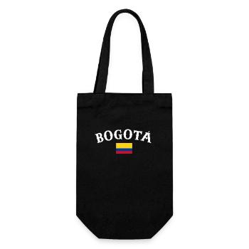 Bogotá Kolumbien Kolumbianische Flagge Kolumbianer - Geschenkbeutel für Flaschen - Schwarz - Vorne