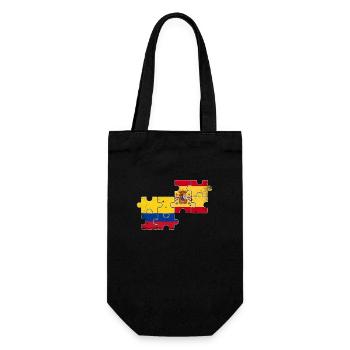 Colombia Spain Vintage Flag Colombian - Gift Bag for Bottles - black - Front