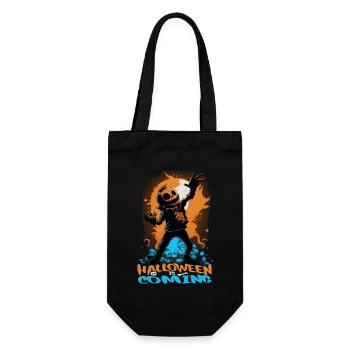 Halloween Jack O Lantern Dabbing Pumpkin - Gift Bag for Bottles - black - Front