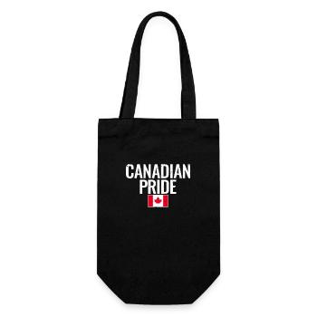 Canadian Pride Vintage Canada Canadian Flag - Gift Bag for Bottles - black - Front