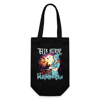 Infirmière Halloween Love - Sac à bouteille - noir - Devant