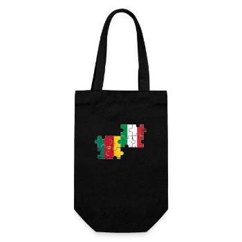 Cameroun Italie Vintage Flag Camerounais - Sac à bouteille - noir - Devant