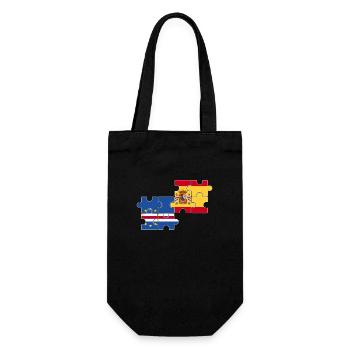 Cap-Vert Espagne Drapeau Espagne Cap-Vert - Sac à bouteille - noir - Devant