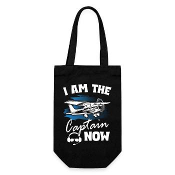 I Am The Captain Now - Gift Bag for Bottles - black - Front