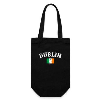 Dublin Vintage Irlande Drapeau irlandais Irlandais - Sac à bouteille - noir - Devant