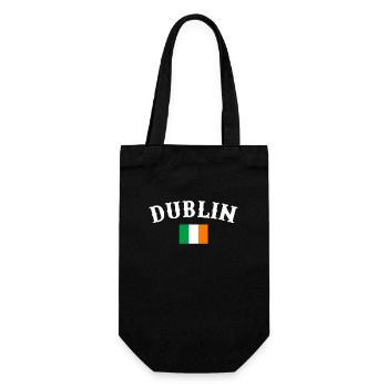 Dublin, Irlande, Drapeau, Irlandais irlandais - Sac à bouteille - noir - Devant