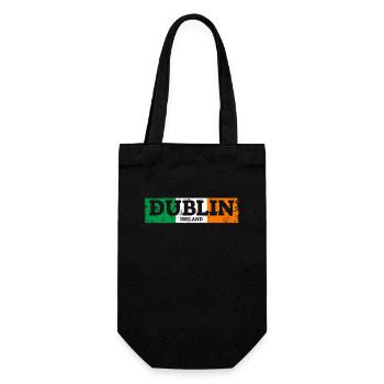 Dublin Vintage Irlande Drapeau irlandais Irlandais - Sac à bouteille - noir - Devant