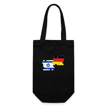 Israel Germany Flag German Israeli - Gift Bag for Bottles - black - Front